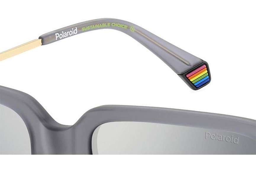 Слънчеви очила Polaroid PLD6220/S/X RIW/EX Polarized Правоъгълни Сива