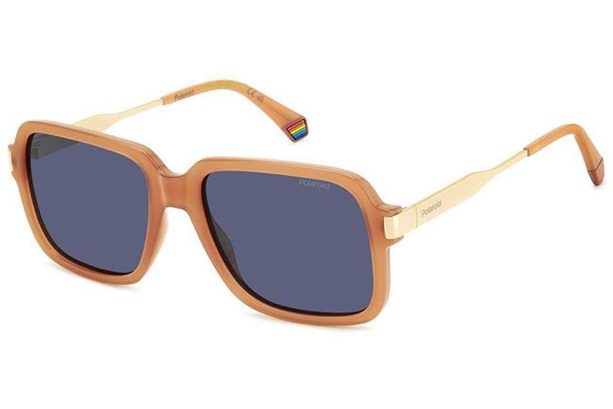 Okulary przeciwsłoneczne Polaroid PLD6220/S/X L7Q/C3 Polarized Prostokątne Pomarańczowe