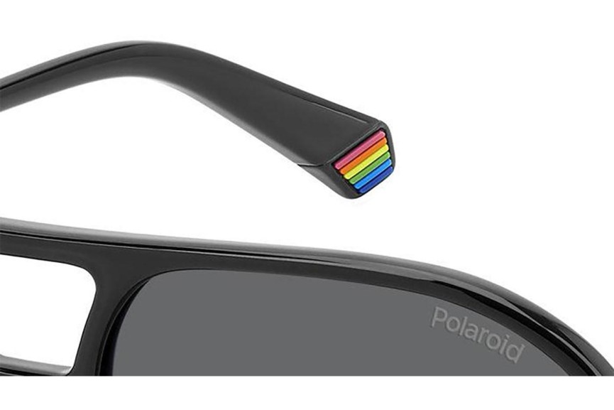 Okulary przeciwsłoneczne Polaroid PLD6217/S 807/M9 Polarized Kwadratowe Czarne