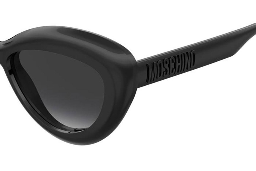 Okulary przeciwsłoneczne Moschino MOS163/S 807/9O Kocie oczy Czarne