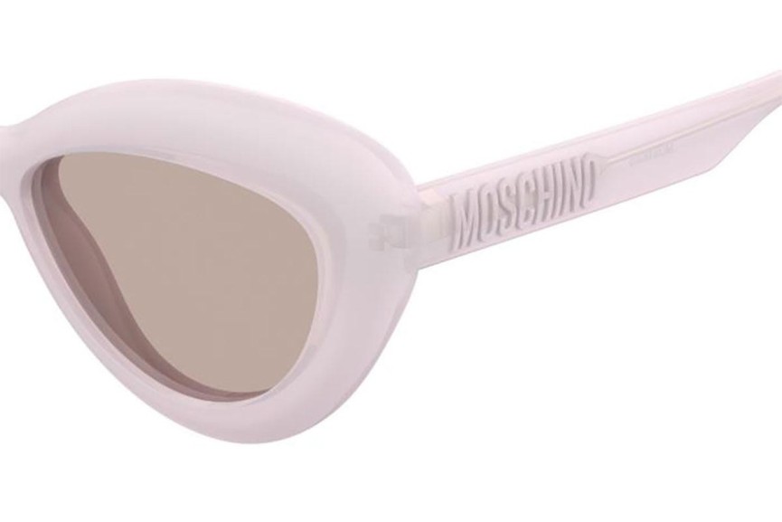 Okulary przeciwsłoneczne Moschino MOS163/S 35J/U1 Kocie oczy Różowe