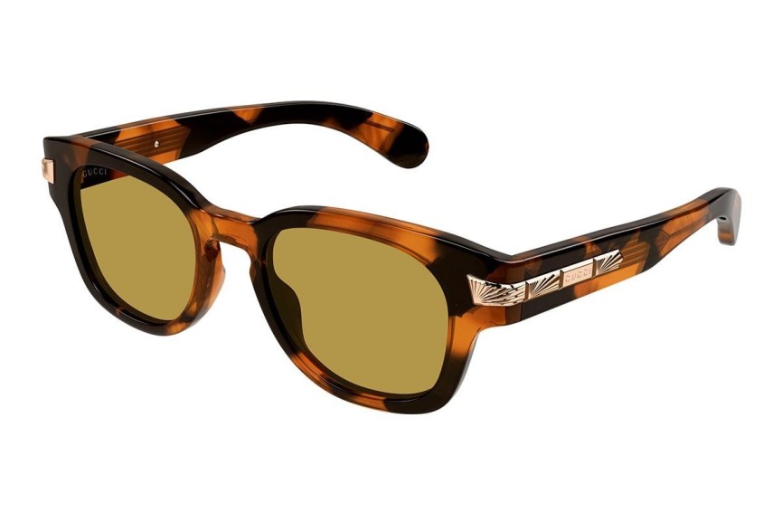 Solbriller Gucci GG1518S 003 Rund Havana