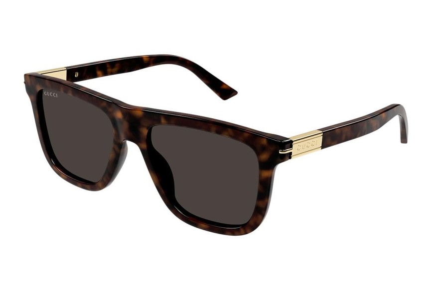 Okulary przeciwsłoneczne Gucci GG1502S 002 Kwadratowe Havana