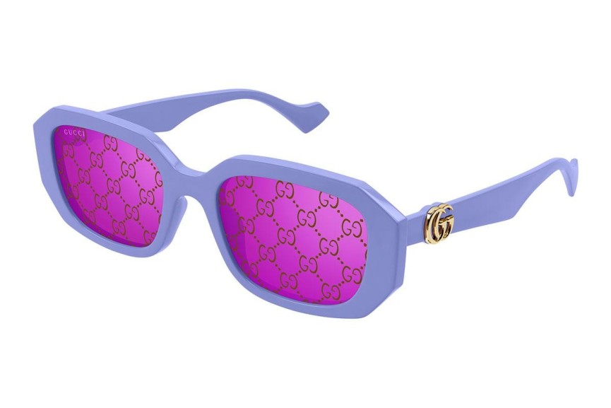 Okulary przeciwsłoneczne Gucci GG1535S 004 Prostokątne Fioletowe
