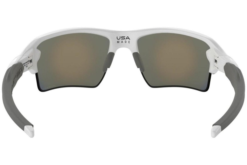 Okulary przeciwsłoneczne Oakley Flak 2.0 XL OO9188-93 PRIZM Prostokątne Białe