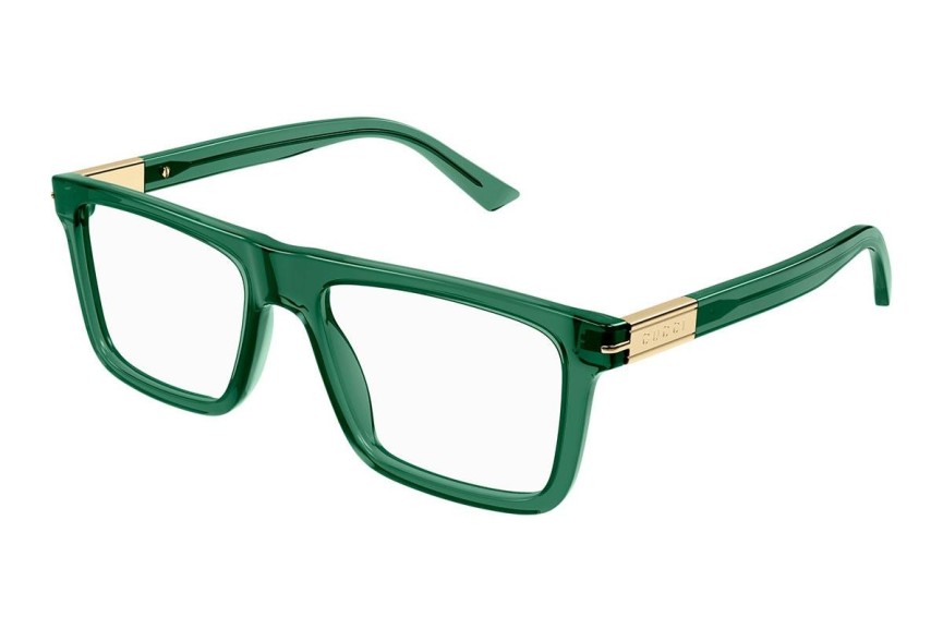 Okulary korekcyjne Gucci GG1504O 007 Kwadratowe Zielone