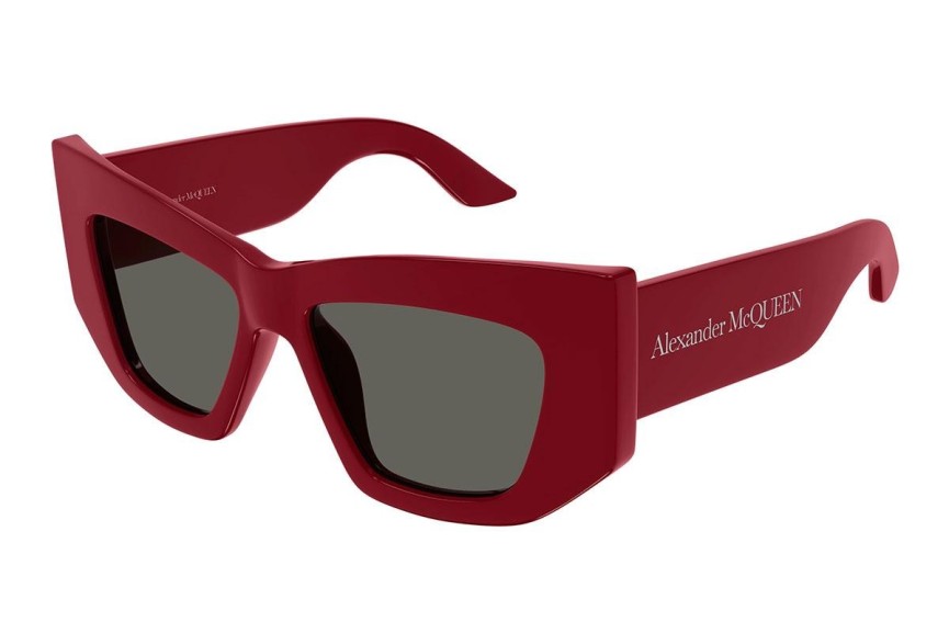 Okulary przeciwsłoneczne Alexander McQueen AM0448S 003 Kocie oczy Czerwone