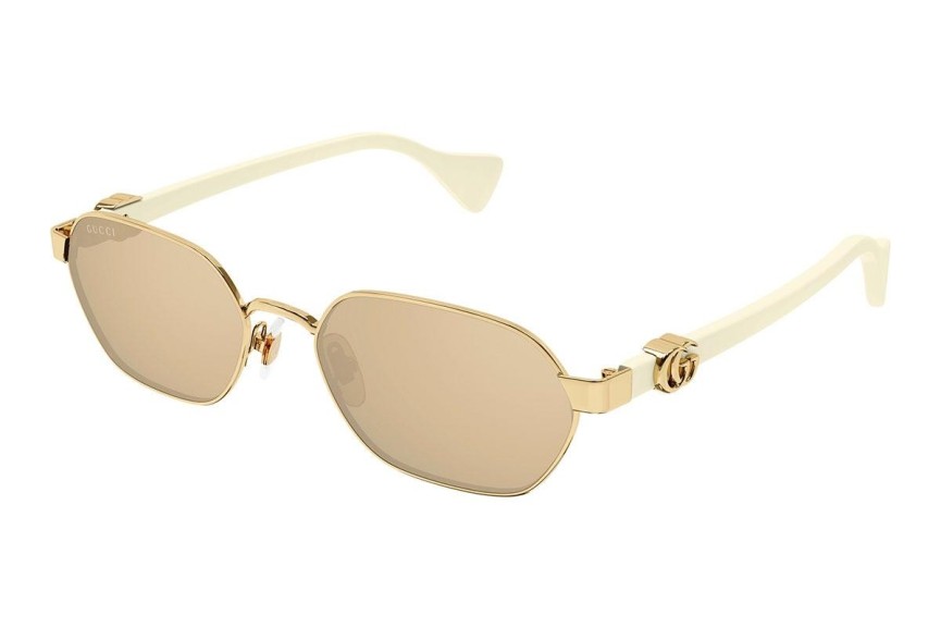 Okulary przeciwsłoneczne Gucci GG1593S 002 Owalne Złote