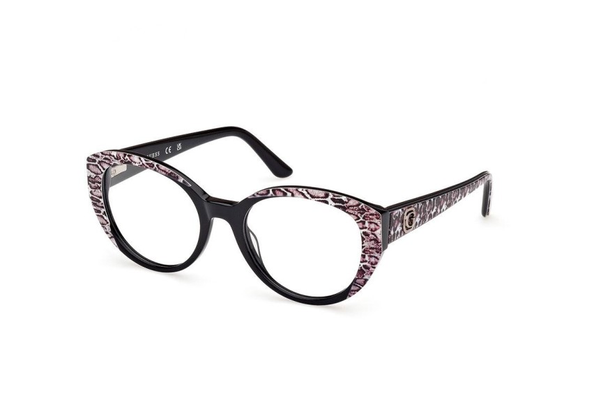 Okulary korekcyjne Guess GU50127 005 Okrągłe Czarne