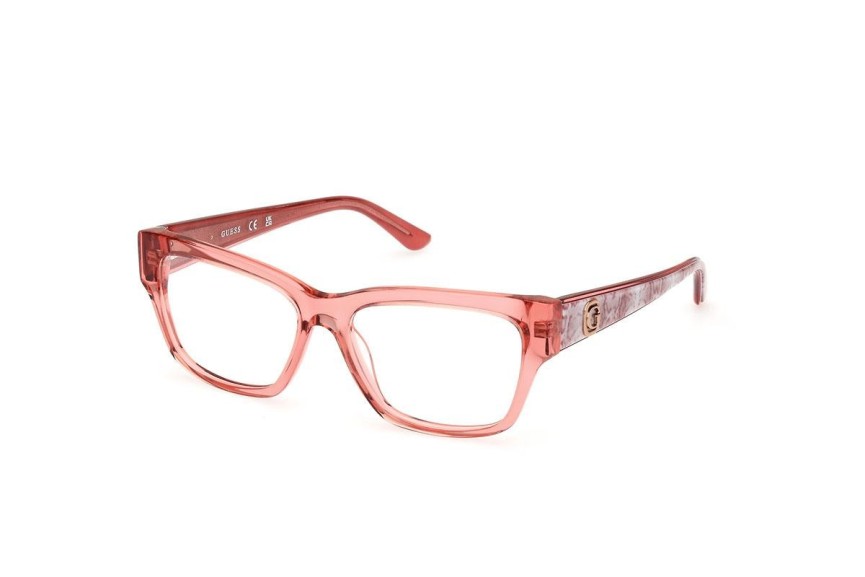 Okulary korekcyjne Guess GU50126 072 Prostokątne Różowe