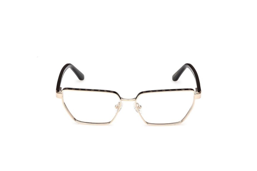 Okulary korekcyjne Guess GU50123 005 Prostokątne Złote