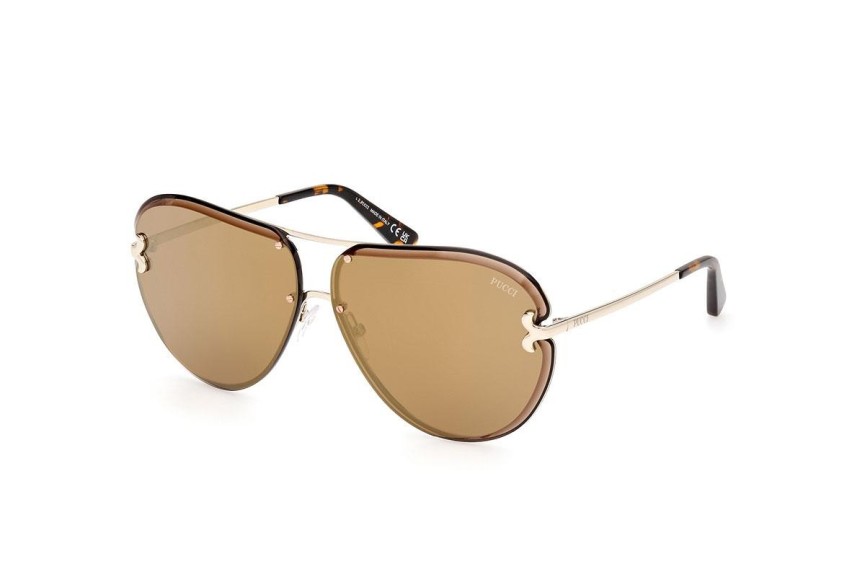 Okulary przeciwsłoneczne Emilio Pucci EP0217 32G Pilotki (Aviator) Złote