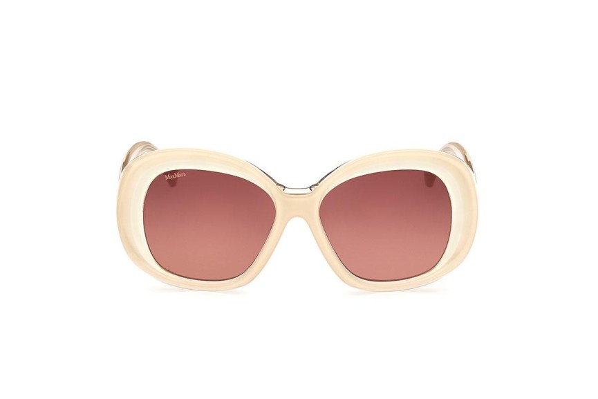 Ochelari de soare Max Mara MM0087 25F Rotunzi Bej