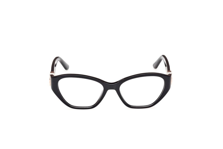 Okulary korekcyjne Guess GU50119 001 Kocie oczy Czarne