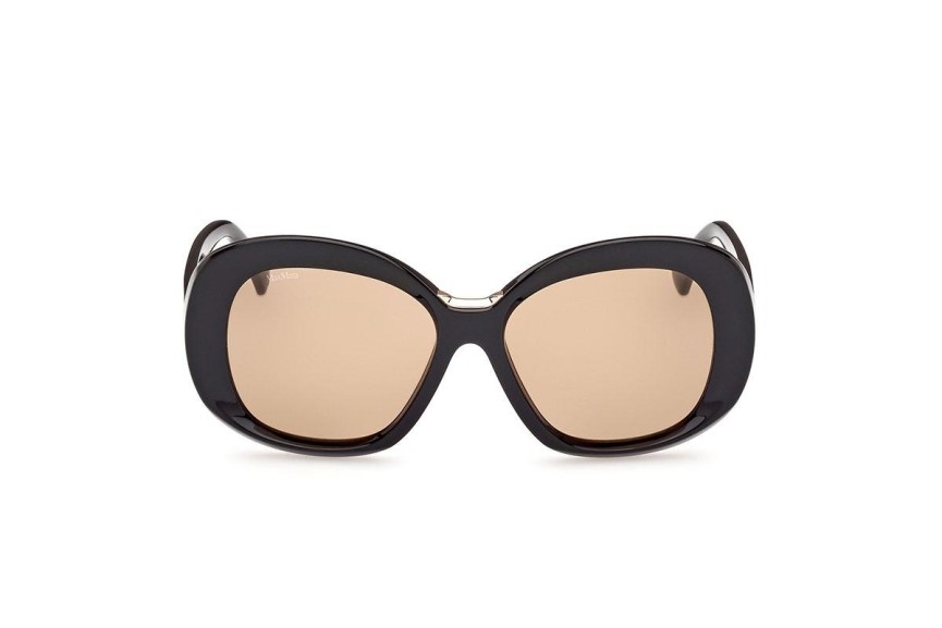 Ochelari de soare Max Mara MM0087 01E Rotunzi Negri