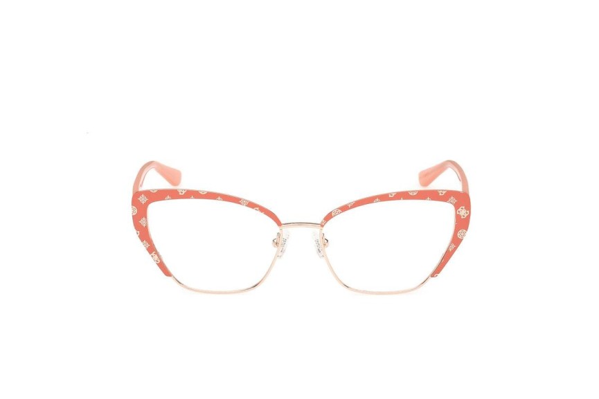 Okulary korekcyjne Guess GU50122 074 Kocie oczy Różowe