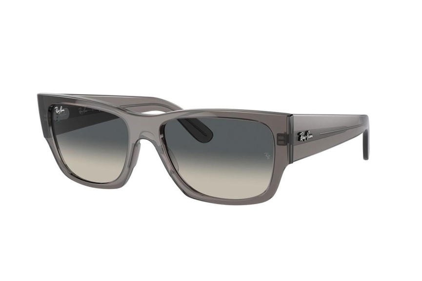 Ochelari de soare Ray-Ban Carlos RB0947S 667571 Dreptunghiulari Gri