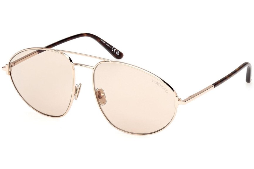 Okulary przeciwsłoneczne Tom Ford FT1095 28E Pilotki (Aviator) Złote