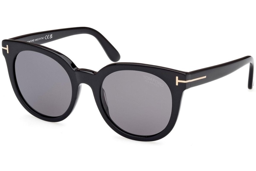 Слънчеви очила Tom Ford FT1109 01D Polarized Заоблени Черна