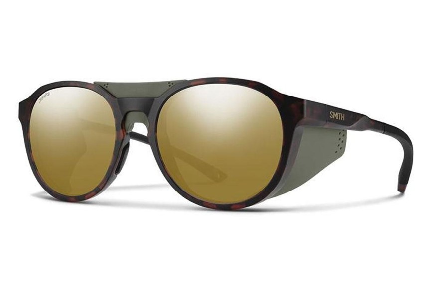 Ochelari de soare Smith VENTURE N9P/QE Rotunzi Havana