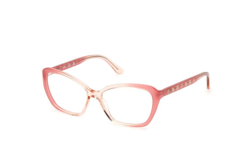 Okulary korekcyjne Guess GU50115 074 Kocie oczy Różowe