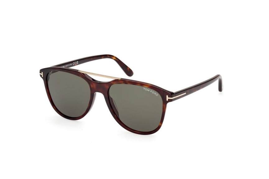 Okulary przeciwsłoneczne Tom Ford FT1098 52N Kwadratowe Havana