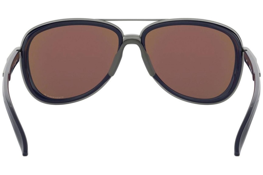 Okulary przeciwsłoneczne Oakley Split Time OO4129-07 PRIZM Polarized Pilotki (Aviator) Czarne