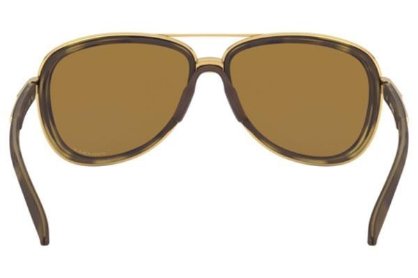 Okulary przeciwsłoneczne Oakley Split Time OO4129-14 PRIZM Polarized Pilotki (Aviator) Brązowe