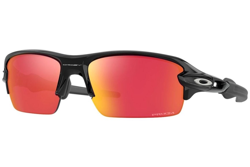 Okulary przeciwsłoneczne Oakley Flak XS OJ9005-12 Prostokątne Czarne