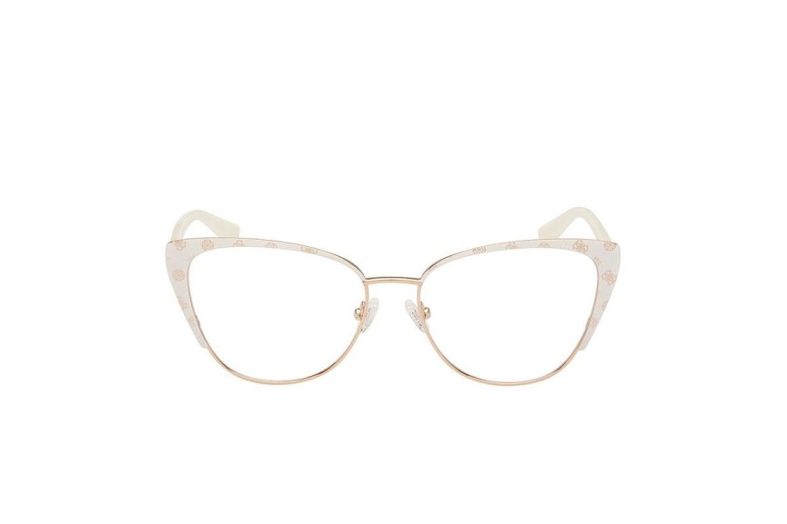 Okulary korekcyjne Guess GU50121 021 Kocie oczy Białe