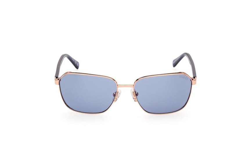 Okulary przeciwsłoneczne Guess GU00117 28V Prostokątne Złote
