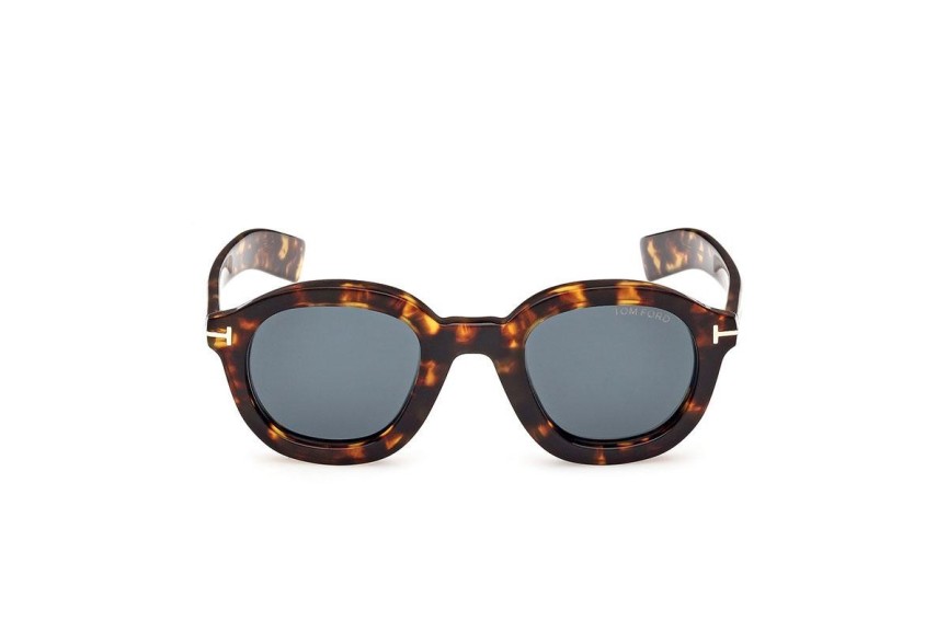 Okulary przeciwsłoneczne Tom Ford FT1100 52V Okrągłe Havana