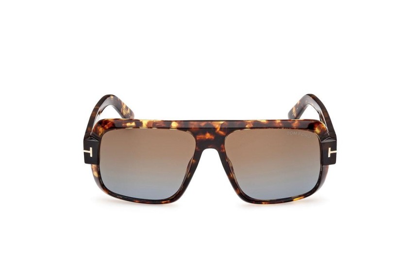 Okulary przeciwsłoneczne Tom Ford FT1101 52F Flat Top Havana