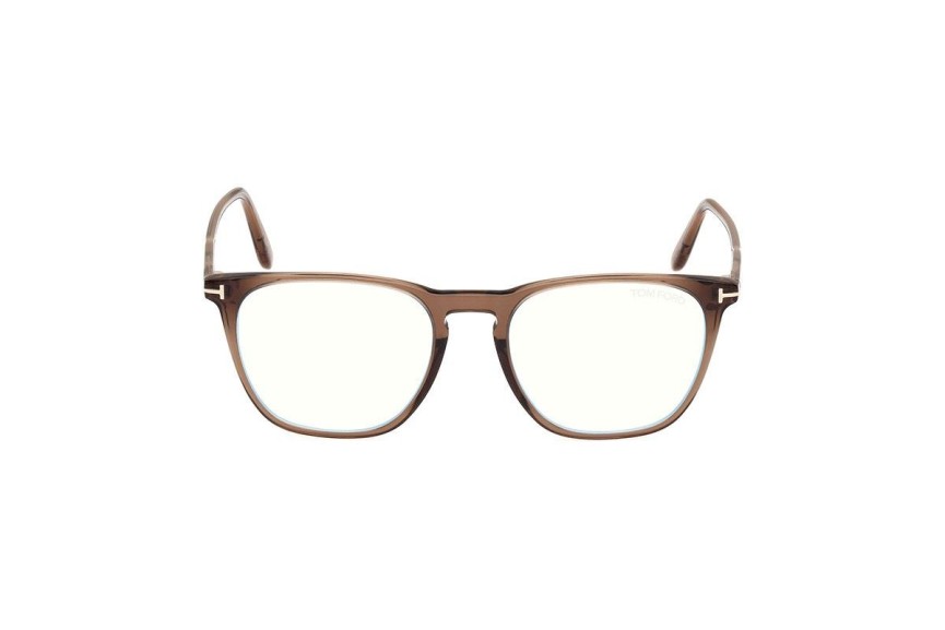 Okulary korekcyjne Tom Ford FT5937-B 048 Prostokątne Brązowe