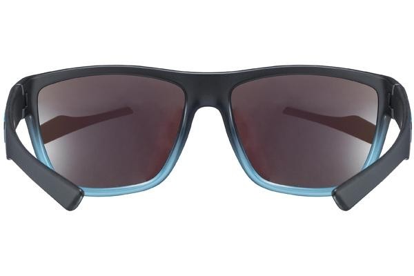 Okulary przeciwsłoneczne uvex lgl 41 Black / Blue Mat S3 Kwadratowe Czarne