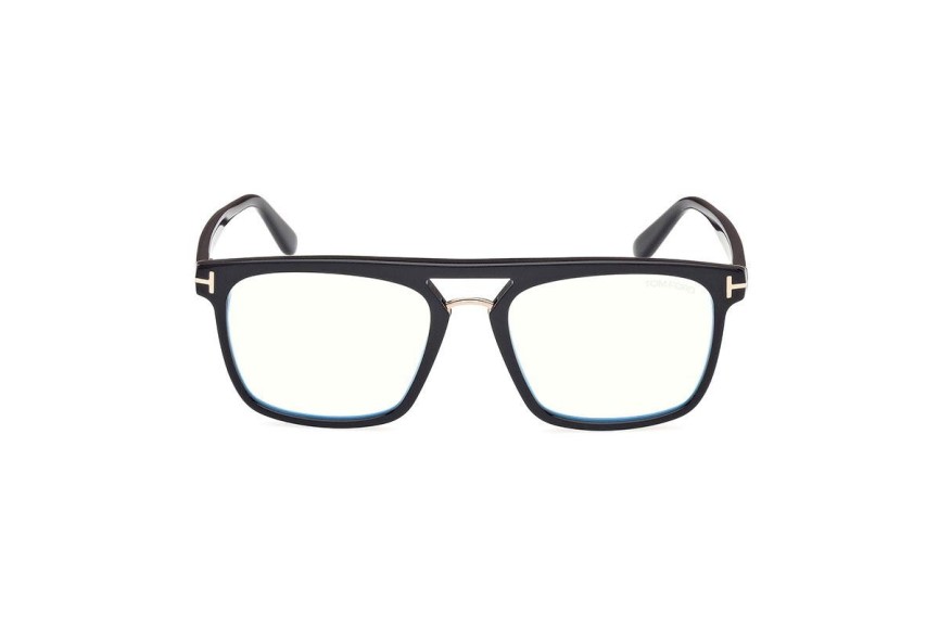 Okulary korekcyjne Tom Ford FT5942-B 001 Kwadratowe Czarne