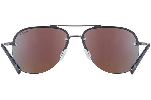 Okulary przeciwsłoneczne uvex lgl 40 Gun Mat S3 Pilotki (Aviator) Szare