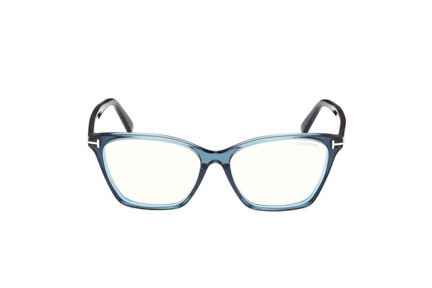 Brillen Tom Ford FT5949-B 092 Cat Eye Blauw