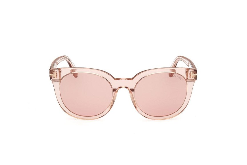 Okulary przeciwsłoneczne Tom Ford FT1109 72S Okrągłe Różowe
