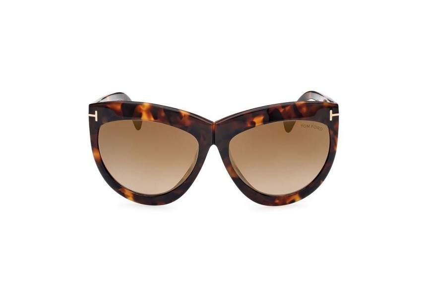 Ochelari de soare Tom Ford FT1112 53G Cat Eye Havana