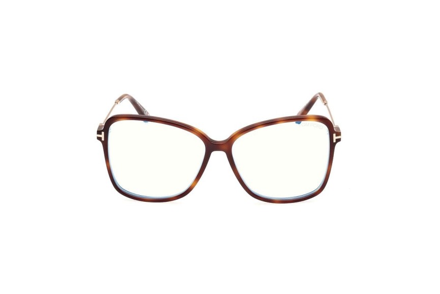 Okulary korekcyjne Tom Ford FT5953-B 053 Kocie oczy Havana