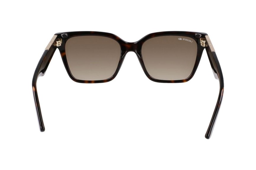 Okulary przeciwsłoneczne Lacoste L6022S 230 Prostokątne Havana