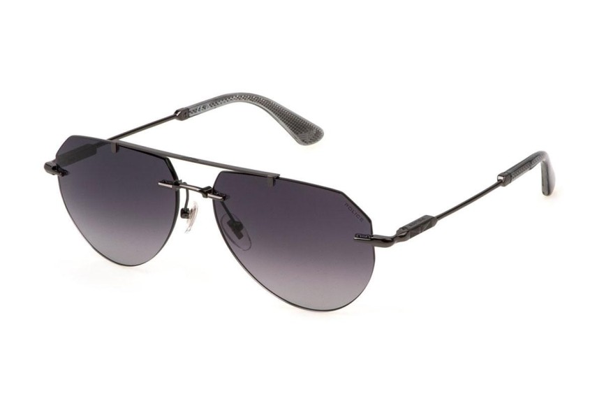 Okulary przeciwsłoneczne Police SPLN42 568K Pilotki (Aviator) Szare