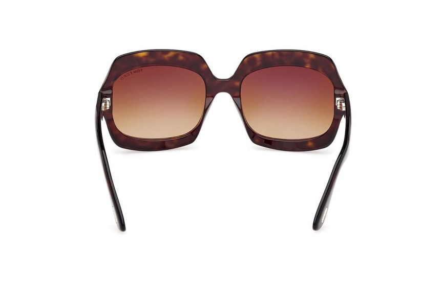 Ochelari de soare Tom Ford FT1155 52F Browline Havana