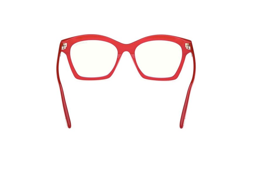 Okulary korekcyjne Tom Ford FT5965-B 075 Prostokątne Czerwone