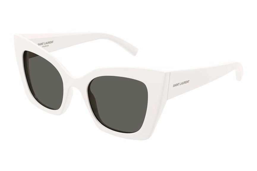 Okulary przeciwsłoneczne Saint Laurent SL552 009 Kocie oczy Białe