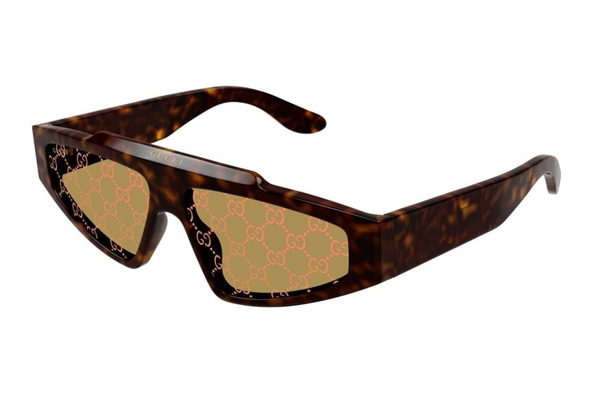Okulary przeciwsłoneczne Gucci GG1591S 002 Nieregularny Havana