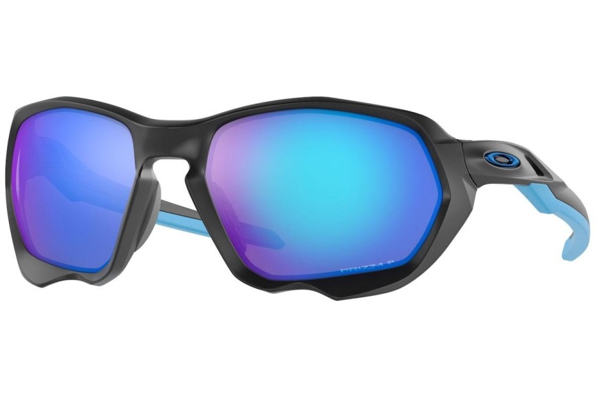 Okulary przeciwsłoneczne Oakley Plazma OO9019-08 Polarized Prostokątne Czarne