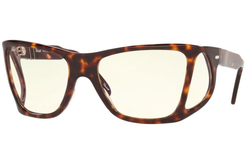 Okulary przeciwsłoneczne Persol PO0009 24/BL Kwadratowe Havana