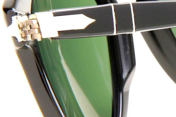 Okulary przeciwsłoneczne Persol Folding 714 Series PO0714 95/58 Polarized Pilotki (Aviator) Czarne
